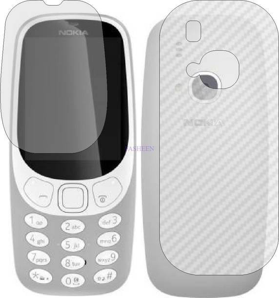 Fasheen Front and Back Tempered Glass for NOKIA 3310 DS (Front Matte Finish & Back 3d Carbon Fiber)