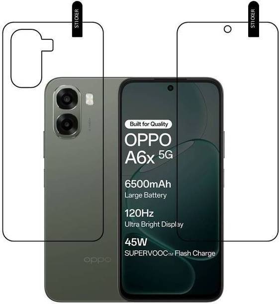 SALASAR GLASS Front and Back Tempered Glass for Oppo A6x 5G ,oppo a6x 5g