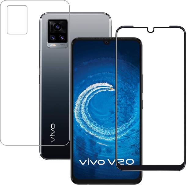 YOGKREETI Front and Back Tempered Glass for Vivo V20