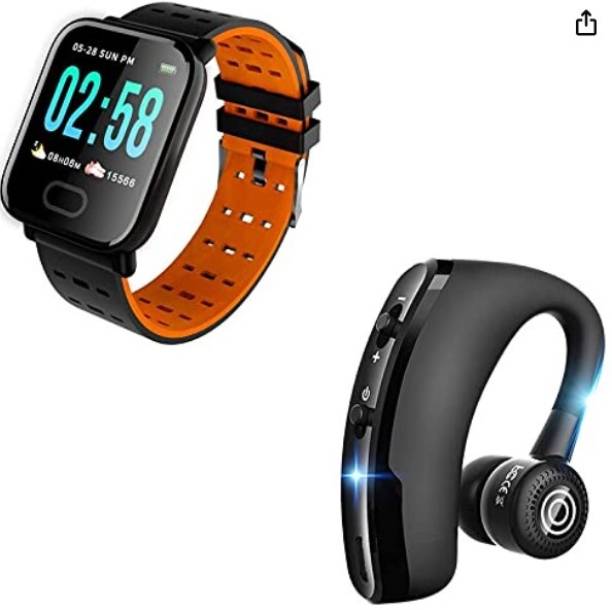 Pushpa Nano Glass for A11 Smartwatch, Neckband Bluetooth Wireless Headphones