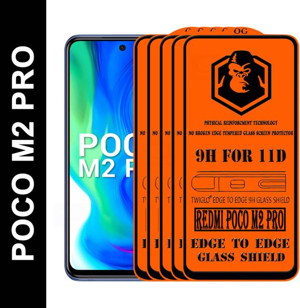 TWIGLO Edge To Edge Tempered Glass for POCO M2 PRO