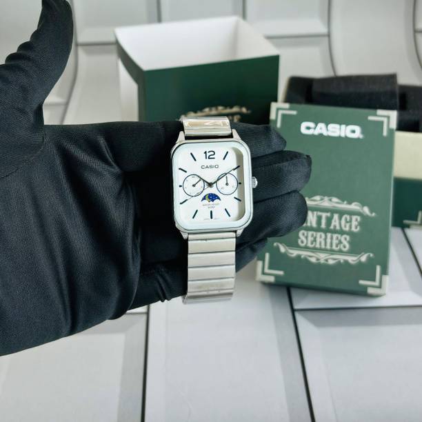 Varsha Nano Glass for Analog White Dial Men's Watch-MTP-M305D-7AVDF Stainless Steel, Silver Strap - Copy (6)