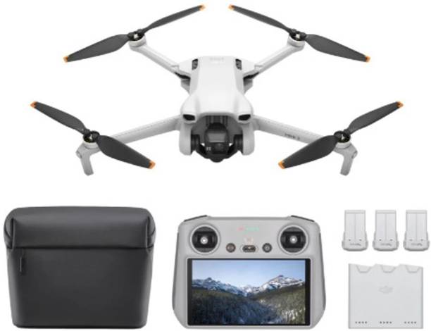 TUMMA Nano Glass for Mini 3 Fly More Combo (DJI RC), Drones with Camera for Adults 4K, 3 Batteries
