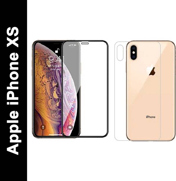 Casesily Front and Back Tempered Glass for Apple iPhone XS