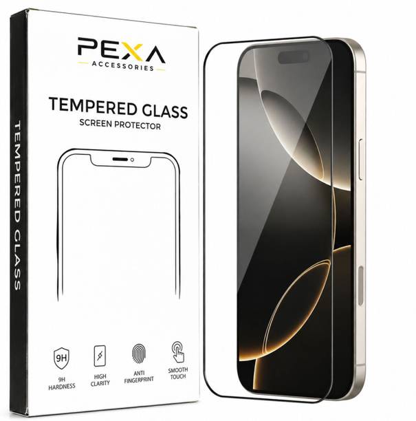 PEXAACCESSORIES Screen Guard with Applicator Kit for Apple iPhone 17, Apple iPhone 16 Pro