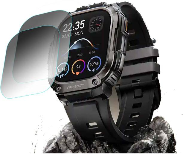 TWUAOP Screen Guard for Fire-Boltt Clickk Black