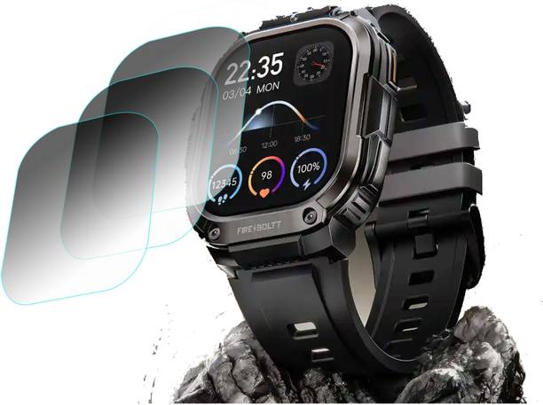 TWUAOP Screen Guard for Fire-Boltt Clickk Black