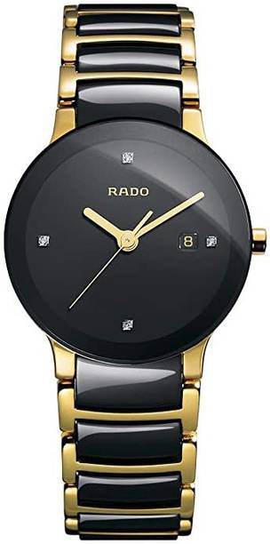 pycell Screen Guard for Rado Analogue Centrix Ceramic Gold Strap Black Dial Men's Watch