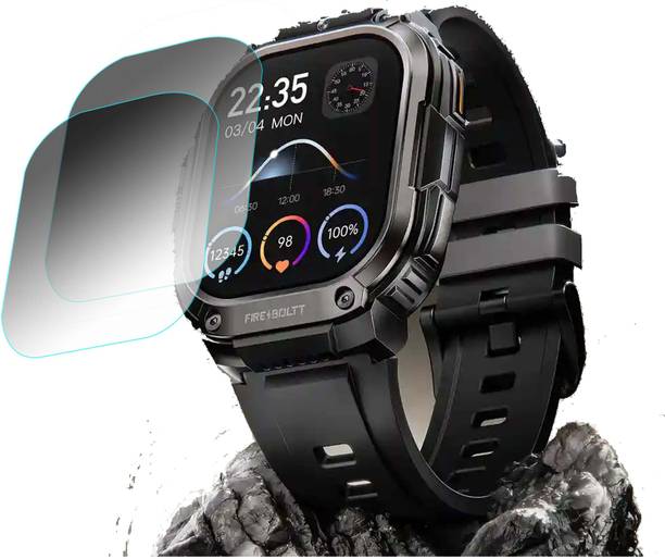 TWUAOP Screen Guard for Fire-Boltt Clickk Black