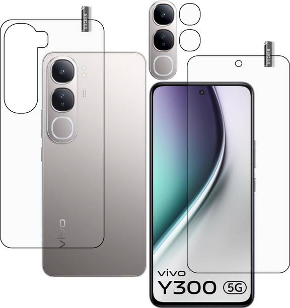 BOMGUARD Front and Back Screen Guard for VIVO Y300 5G With Camera Lens Protector