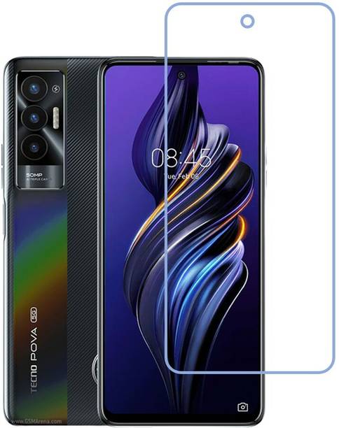 DVMART Screen Guard for 9H Crystal Clear Tecno Pova 5G