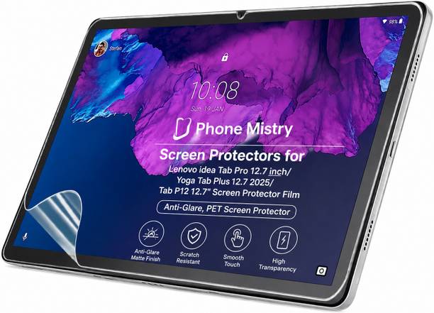 PhoneMistry Screen Guard for Lenovo Idea Tab Pro 12.7 inch / Yoga Tab Plus 12.7 2025 / Lenovo Tab P12 12.7 inch