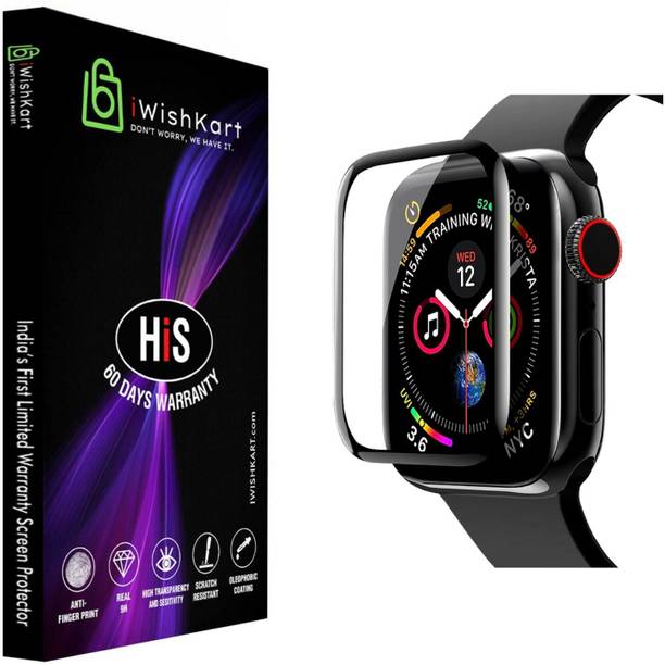 iWishKart Screen Guard for Apple Watch Series 5 44mm, iwatch 44 mm, Smart Watch NOT Included, NOT Tempered Glass, Curved Screen Guard