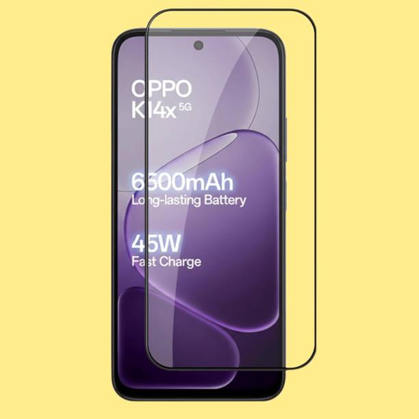 GORILLA FIVE Edge To Edge Tempered Glass for OPPO K14X 5G ( Primium Quality Gorilla Five Glass )