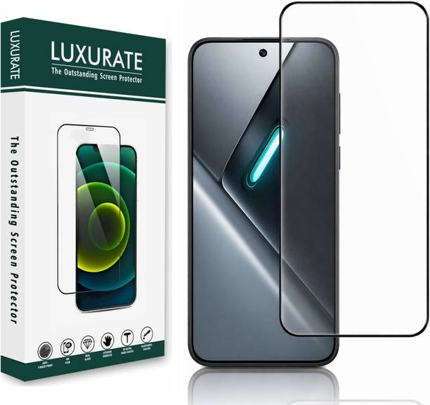 LUXURATE Tempered Glass Guard for Poco X8 Pro 5G, with Easy Installation Kit