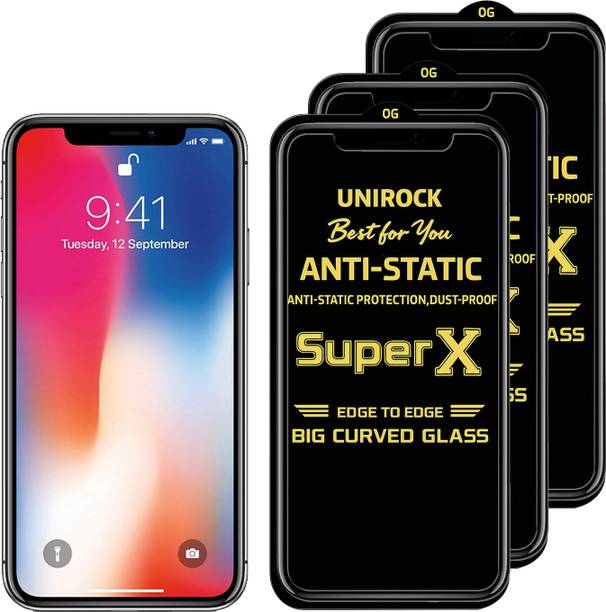 Unirock Tempered Glass Guard for Apple iPhone X