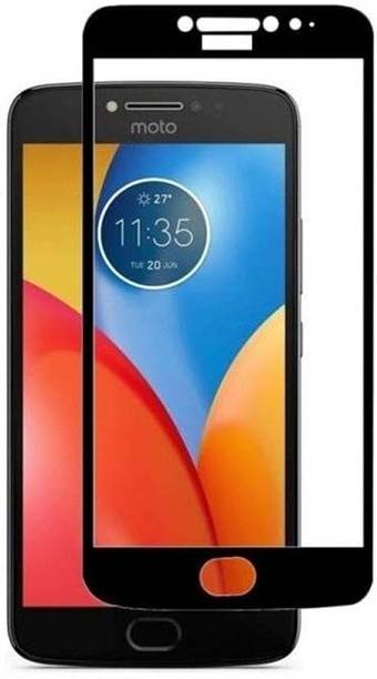 ALFA URBAN Tempered Glass Guard for Moto E4 Plus Edge To Edge (Black) Gaming Tempered Glass Full Screen Coverage with Easy Installation