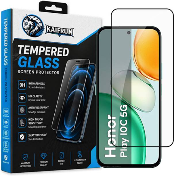 KAIFRUN Tempered Glass Guard for Honor Play 10C 5G | Screen Guard Protector | 9H Hardness | Edge to Edge | Full Coverage | Case Friendly