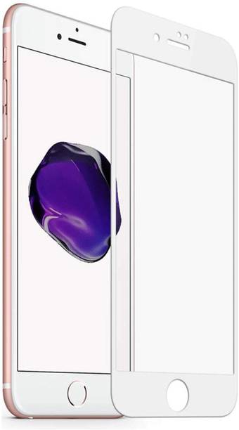 iWishKart Edge To Edge Tempered Glass for APPLE iPhone 8, APPLE iPhone 8/7/6, White Premium Military grade Edge to Edge Premium gorilla temper black glass screen guard with Self Installation Guide - Wet & Dry wipes, Dust Absorber | **60 Days With Warranty**