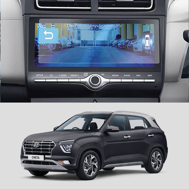 FIRST MART Tempered Glass Guard for Hyundai Creta 8 Inch Dash Board