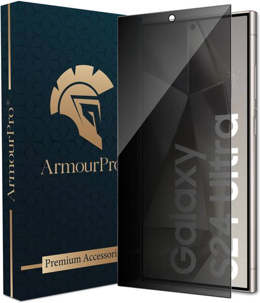 ArmourPro Tempered Glass Guard for Samsung Galaxy S24 Ultra 5G, Samsung S24 Ultra 5G, Bordless Privacy Protection