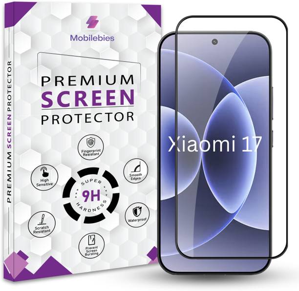 Mobilebies Tempered Glass Guard for Xiaomi 17 5G Premium Screen Protector Guard with Easy Installation Kit