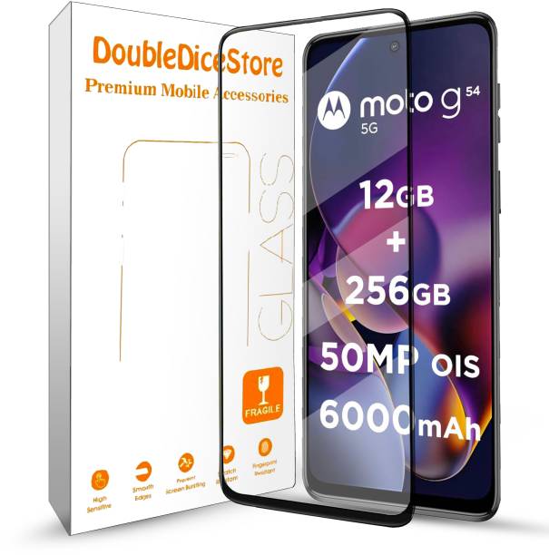 Doubledicestore Tempered Glass Guard for MOTOROLA g54 5G, MOTOROLA g54, moto g54, moto g54 5g,Moto G14