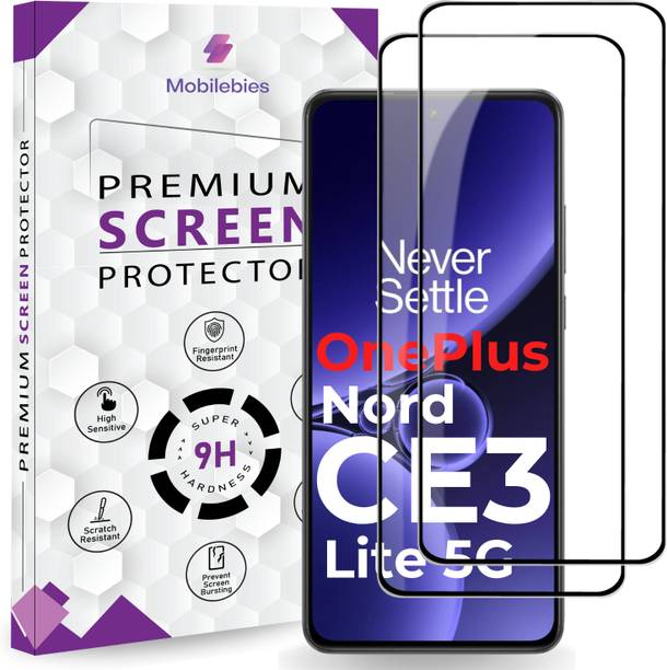Mobilebies Tempered Glass Guard for OnePlus Nord CE 3 Lite OG Premium Screen Protector