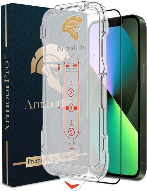 ArmourPro Tempered Glass Guard for Apple iPhone 16e, Apple iPhone 13, iPhone 13Pro, iPhone 14, Self Applicator Guard