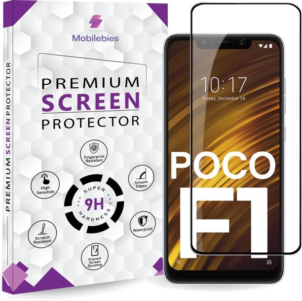 Mobilebies Tempered Glass Guard for Poco F1 OG Premium Screen Protector