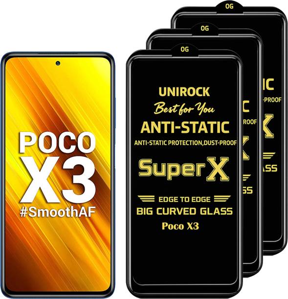 Unirock Tempered Glass Guard for Poco X3