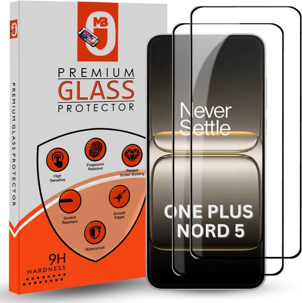 Maxboost Tempered Glass Guard for 1+ Nord 5 5G Premium Screen Protector Guard with Easy Installation Kit