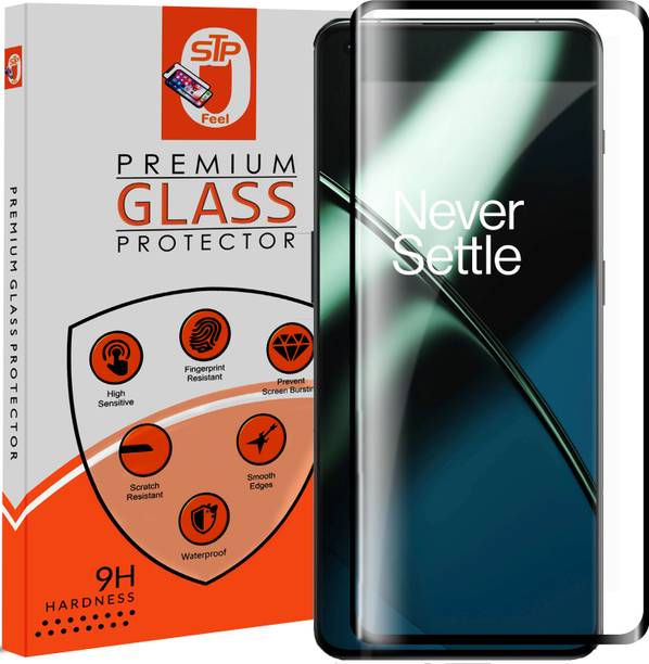 STP FEEL Tempered Glass Guard for Oneplus 11/ 1+ 11 5G Advanced Black Border Screen Protector