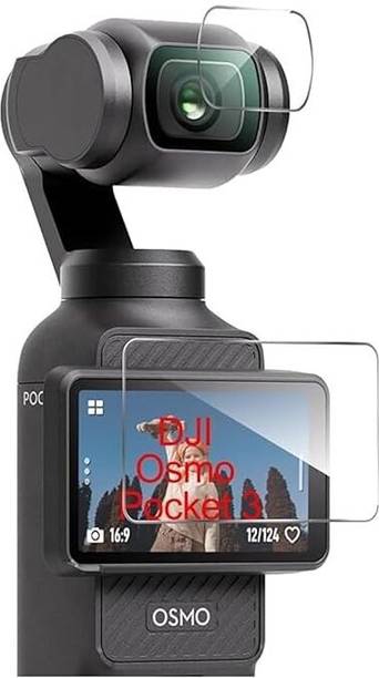 YOUTH MOBI Tempered Glass Guard for 3 in 1 Screen Guard Protector for DJI Osmo pocket 3 (Action Camera) with Full Screen Coverage & Easy Installation Kit (2 P'cs Set)