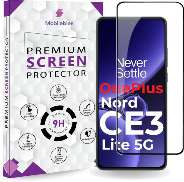 Mobilebies Tempered Glass Guard for OnePlus Nord CE3 Lite 5G Premum HD+ Screen Protector Guard with Easy Installation Kit