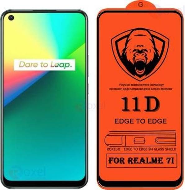 FlipSmartGuard Edge To Edge Tempered Glass for Realme 7I