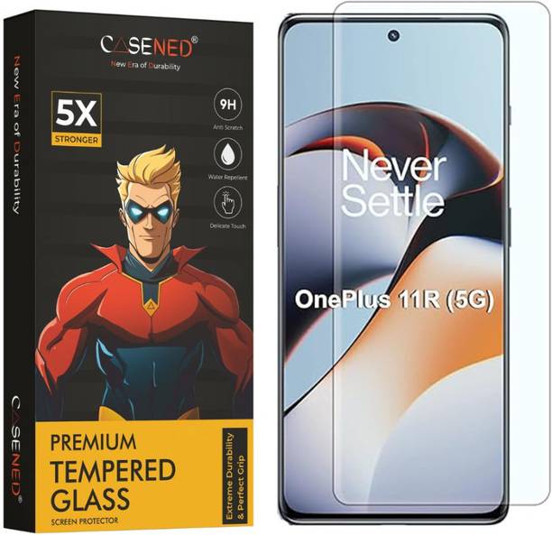 CASENED Tempered Glass Guard for OnePlus 11R Adavnced Glue UV Curved Tempered Glass With Flexible Back Screen Guard For Oneplus 11R | with HD clearity Full Curved Edge Protection and Installation Kit(OnePlus 11R,UV)