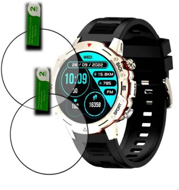 KHWABEEDA Tempered Glass Guard for FIRE - BOLTT GRANADE 1.39 SMARTWATCH TEMPERED GLASS (PACK OF 2)