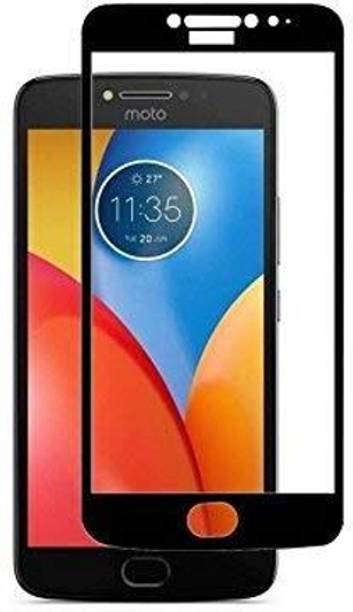 Technology Ahead Tempered Glass Guard for MOTO E4 Plus Black Full Screen Coverage