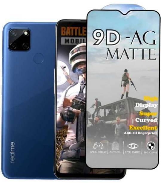 FAIYER BEAT Tempered Glass Guard for Premium matte Tempered Glass For realme C12(matte finish,Pack Of 1) Advanced gaming matte Full Screen Coverage Screen Protector for realme C12