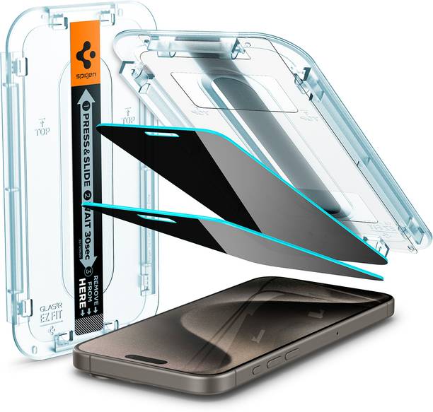 Spigen Tempered Glass Guard for Apple iPhone 15 Pro