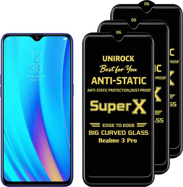Unirock Tempered Glass Guard for Realme 3 Pro