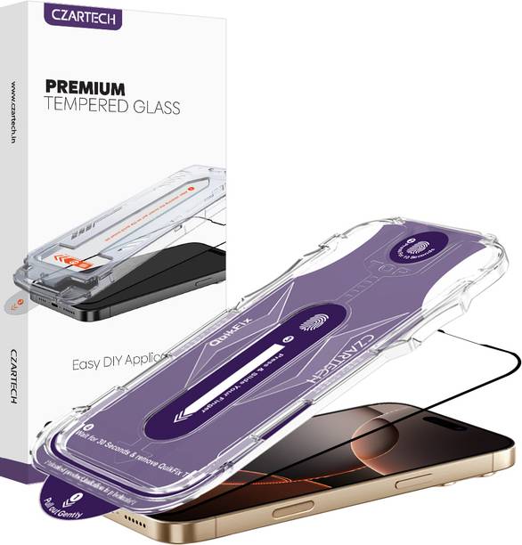 CZARTECH Tempered Glass Guard for Apple iPhone 16 Pro Max