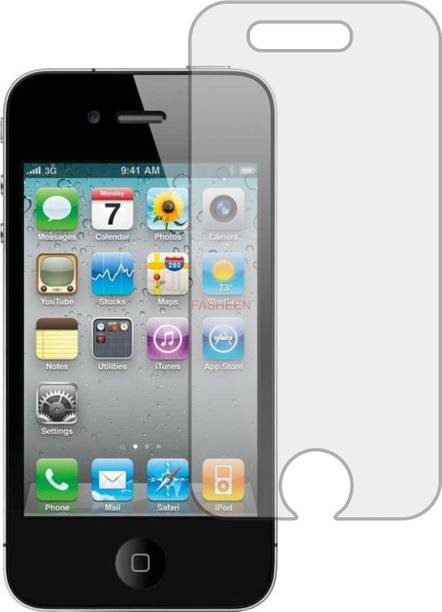 Fasheen Tempered Glass Guard for IPHONE 4S (Flexible & Shatterproof)