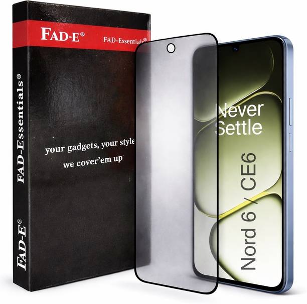 FAD-E Tempered Glass Guard for OnePlus Nord CE6 5G, OnePlus Nord 6 (Matte)