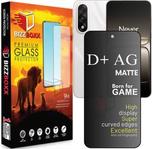 BizzBoxx Tempered Glass Guard for OnePlus Nord 5 5G, Nord 5, OnePlusNord 5, OnePlus Nord 5 Matte, temper glass, Matte temper glass, screen guard, temper glass, D+ AG Matte, With Camera Cut and Fingerprint Working, 6.83 Inch With Installation Kit