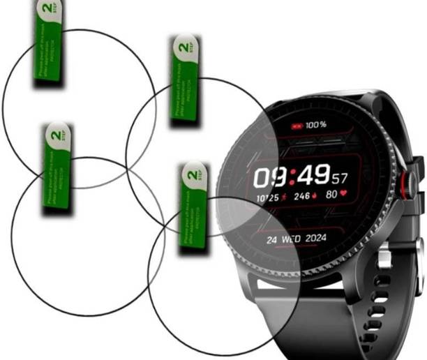DOWRVIN Tempered Glass Guard for BOAT LUNAR DISCOVERY 3.5 SMART WATCH TEMPERED GLASS ( PACK OF 4)