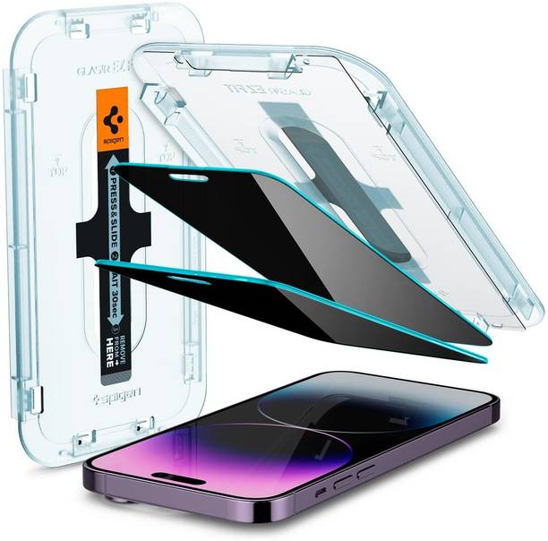 Spigen Tempered Glass Guard for Apple iPhone 14 Pro Max (Pack of