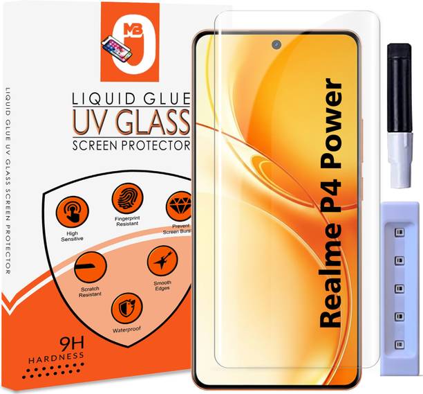 Maxboost Tempered Glass Guard for Realme P4 Power 5G, Realme P4 Power, realmep4power, realmep4power5g, Premium Technology UV Glass with Installation Kit
