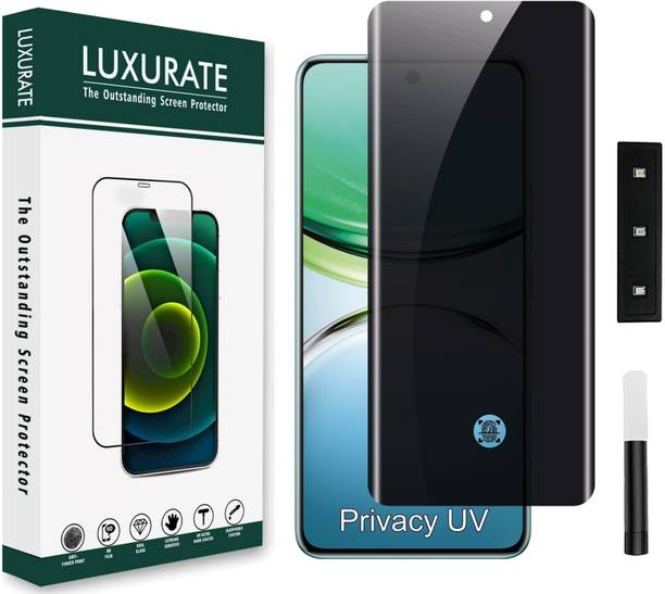 LUXURATE Tempered Glass Guard for Vivo V30 5G, Privacy / Anti-Spy UV Screen Protector, with Easy Installation Kit